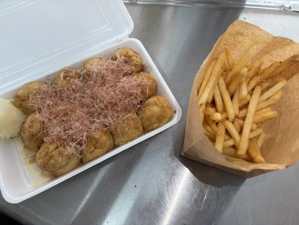 えんセット たこ焼き10個とふりふりポテト
